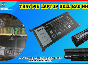 Thay pin máy tính laptop dell bao nhiêu tiền? Cập nhật giá mới nhất