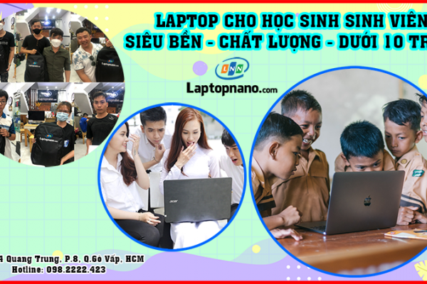 Top 5 laptop giá rẻ dành cho học sinh sinh viên cấu hình mạnh bền bỉ