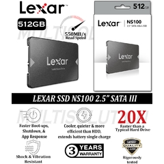 Ổ Cứng SSD Lexar NS100 512Gb 2.5