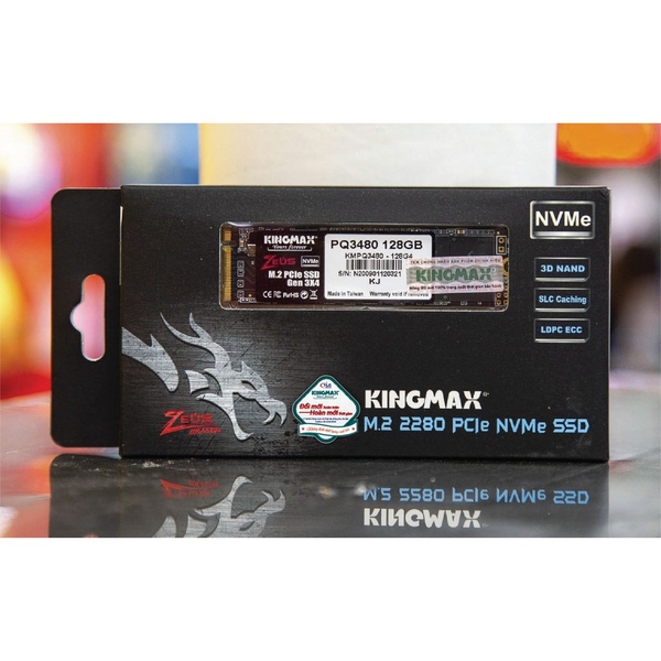 Ổ cứng SSD 128Gb Kingmax M.2 PCIe NVMe NEW Chính Hãng