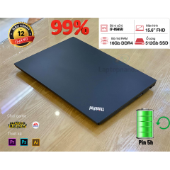 Lenovo ThinkPad E590 Core i7 8565U / Ram 16GB DDR4 / SSD 512GB NVMe / 15.6 inch iPS Full HD / Card rời AMD Radeon RX 550X / Tích hợp phím số, Like New 99% FullBox