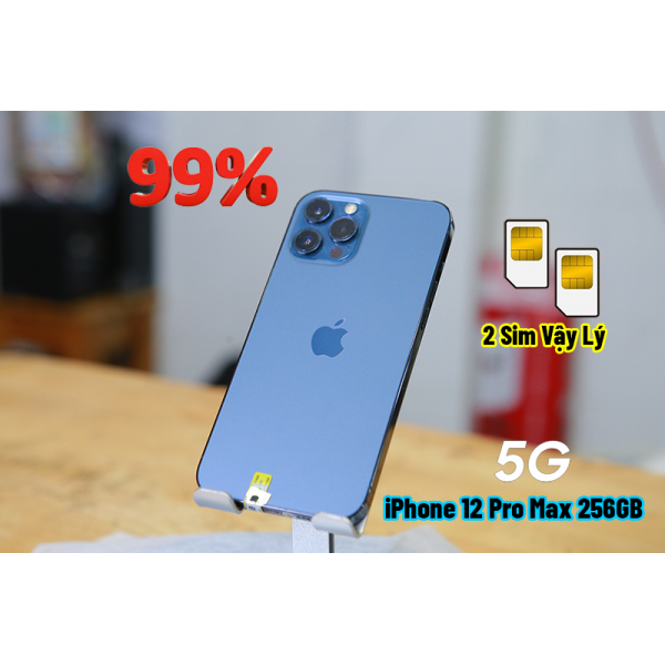 iPhone 12 Pro Max 256GB Blue Like New 99% - Bản 2 Sim vật Lý