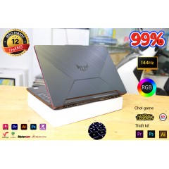 ASUS Gaming TUF FX506LHB-HN188W Core i5-10300H / Ram 16GB DDR4 / SSD 512GB NVMe / Card rời NVIDIA Geforce GTX 1650 4GB GDDR6 / 15.6-inch FHD IPS Anti-glare 144Hz / Led phím RGB, Độ bền chuẩn quân đội