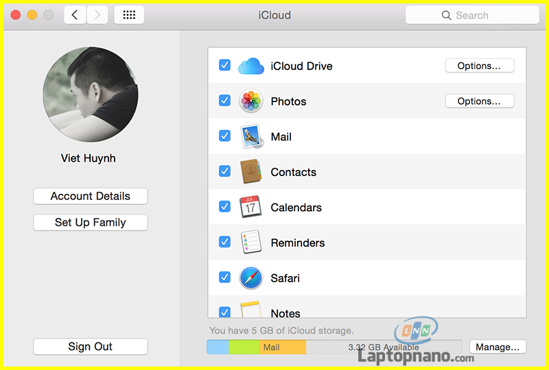 Kiểm tra chức năng iCloud và Find My Mac