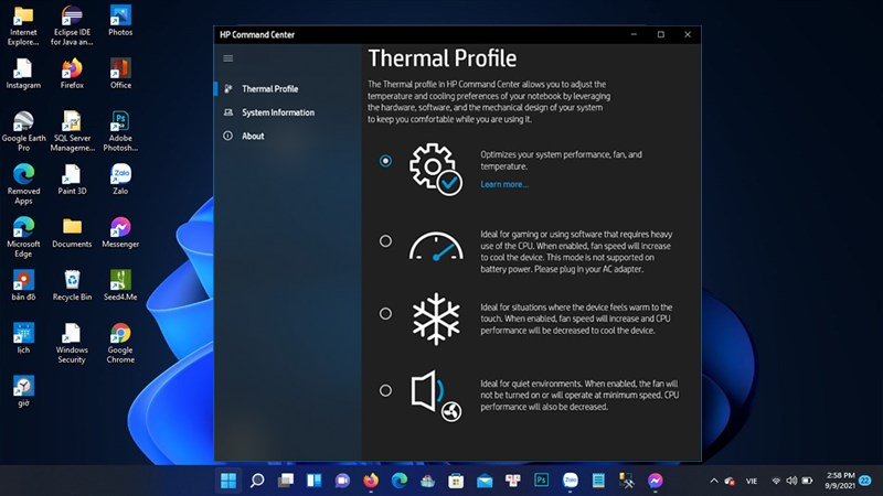 Tắt phím Fn trên laptop HP Win 11