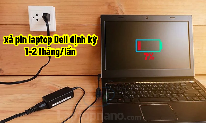 Cách xả pin laptop Dell định kỳ