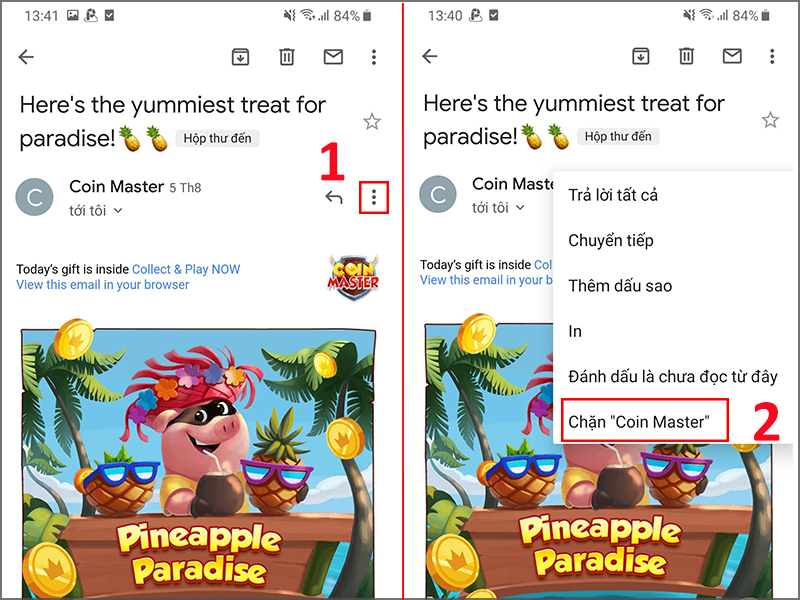 Cách chặn mail rác trên điện thoại Android