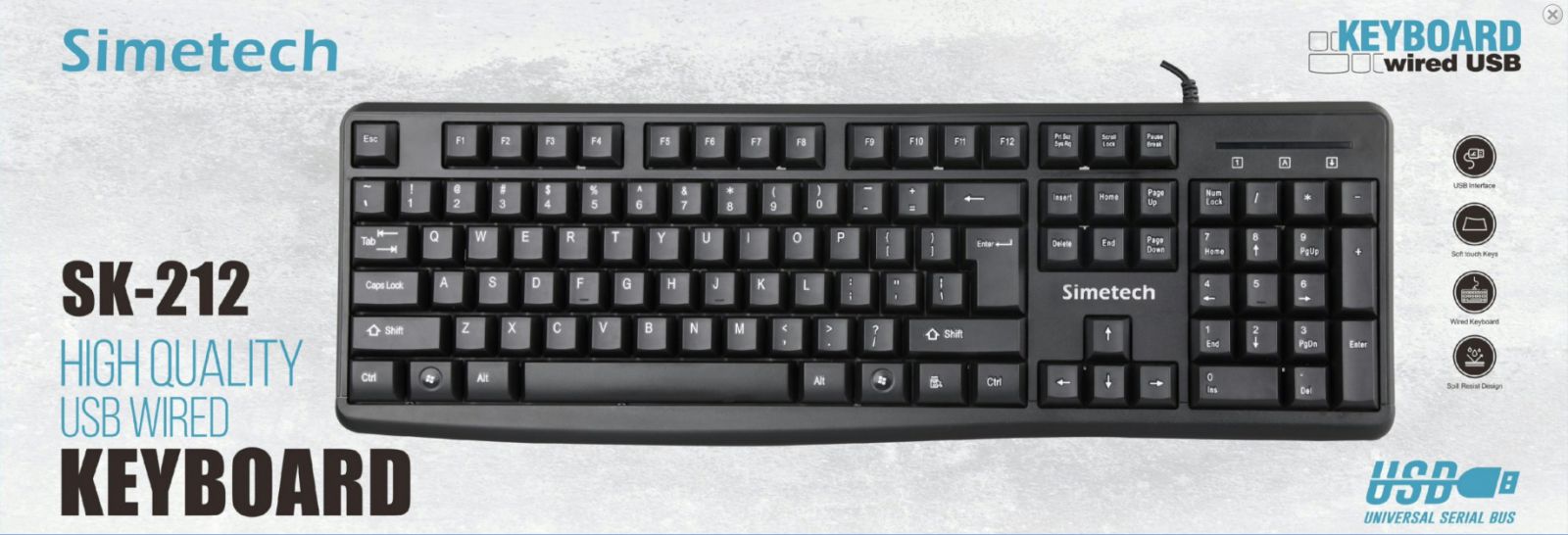 Kb Simitek SK 212 usb