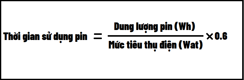 cống thức đổi từ mAh sang Wh và ngược lại