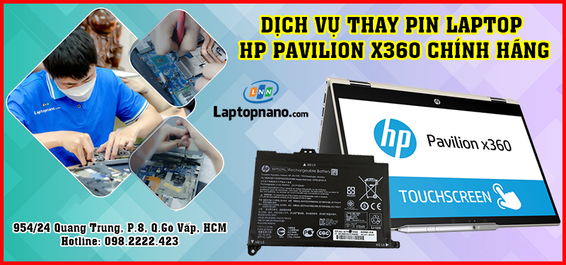 Thay pin laptop HP Pavilion x360