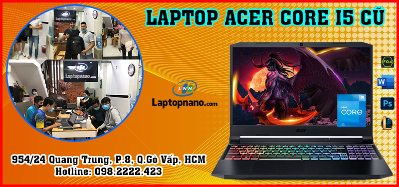 Laptop Acer Core i5 cũ