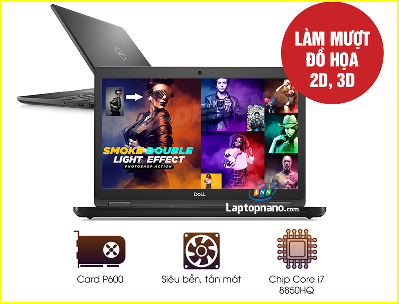 Dell Precision 3530 trang bị bộ vi xử lý mạnh mẽ: