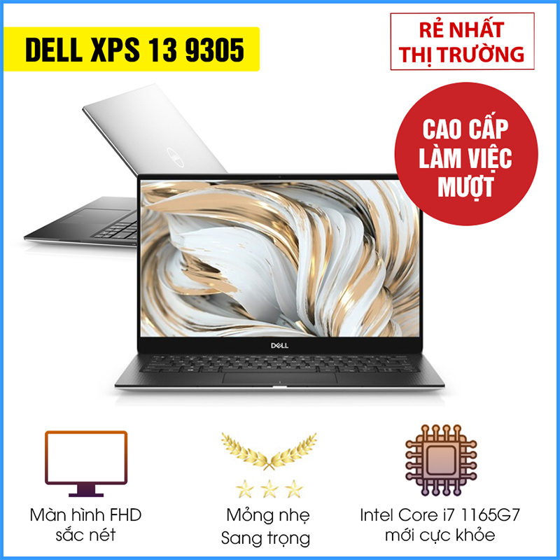 Laptop Dell XPS 13 9305 i7-1165G7 hiệu năng mạnh mẽ