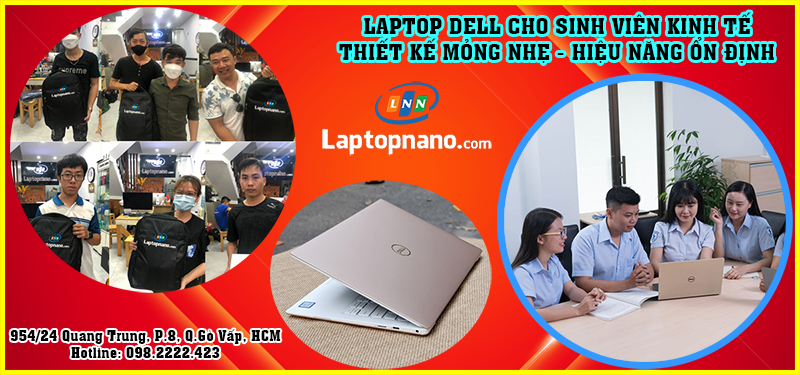 Laptop Dell cho sinh viên kinh tế
