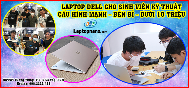 Laptop Dell cho sinh viên kỹ thuật