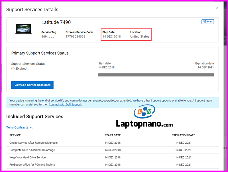 Dell Latitude E7490 sản xuất năm nào?