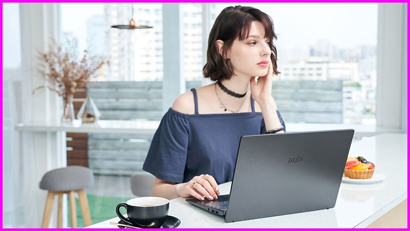 thiết kế laptop msi modern 14 b5m 064vn AMD R5-5500U cũ 1