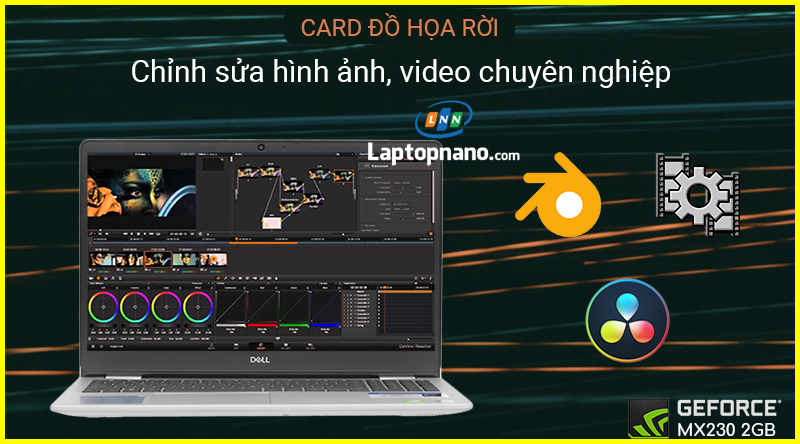 laptop dell inspiron 15 5593 core i5-1035g1 trang bị card đồ họa mạnh mẽ