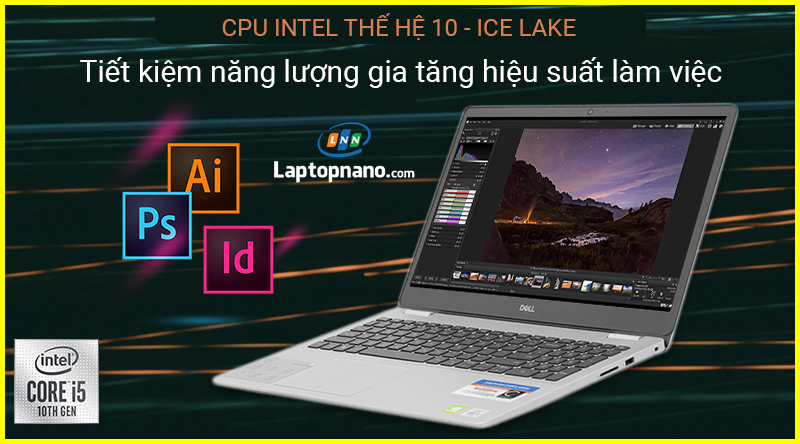 laptop dell inspiron 15 5593 core i5-1035g1 Hiệu Năng Mạnh Mẽ