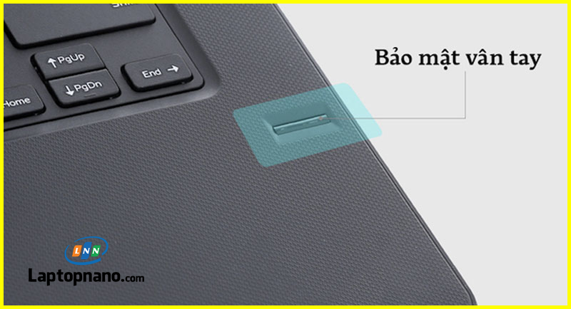 Laptop Dell Vostro 3468 i5-7200U trang bị tính năng bảo mật vân tay