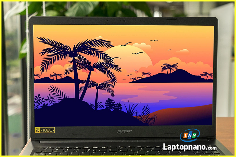 Laptop Acer Aspire 3 A315 57G 32QP i3-1005G1 trang bị màn hình rộng full HD chjo hình ảnh sắc nét
