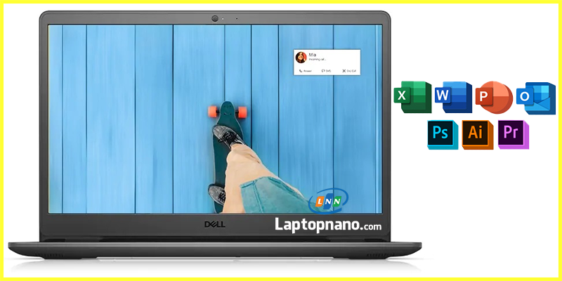 Laptop Dell inspiron 3505 AMD Ryzen 3 3250U trang bị màn hình Full HD siêu nét