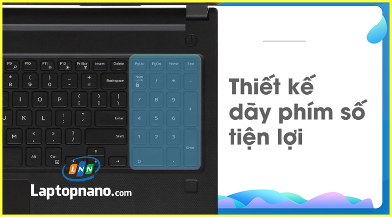 Laptop Dell Vostro 3578 i5 8250U tích hợp dãy phím số