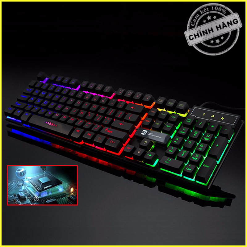 Keyboard Giả Cơ R8 Chuyên Game Led 7 Màu