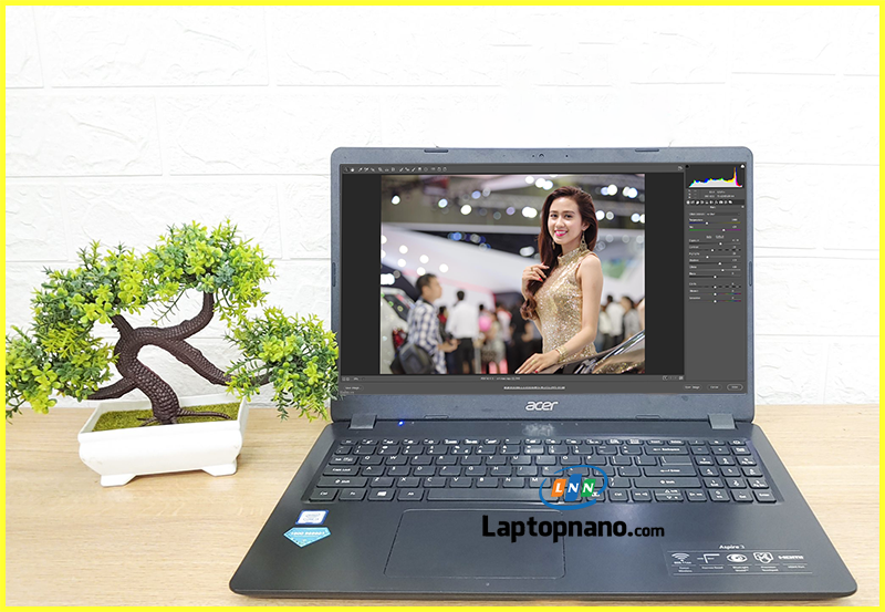 Laptop Acer Aspire A315-54K-36QU Core i3-7020U trang bị màn hình Full HD siêu nét