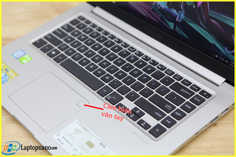 Laptop Asus Vivobook S510UQ-BQ321T Core i5-7200U trang bị cảm biến vân tay hiện đại