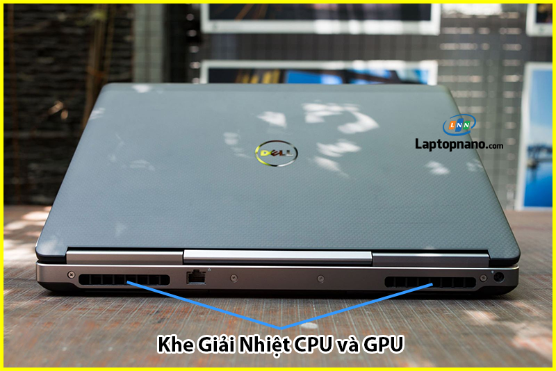 Laptop Dell Precision 7720 Core i7-7820HQ trang bị hệ thống tản nhiệt tối ưu