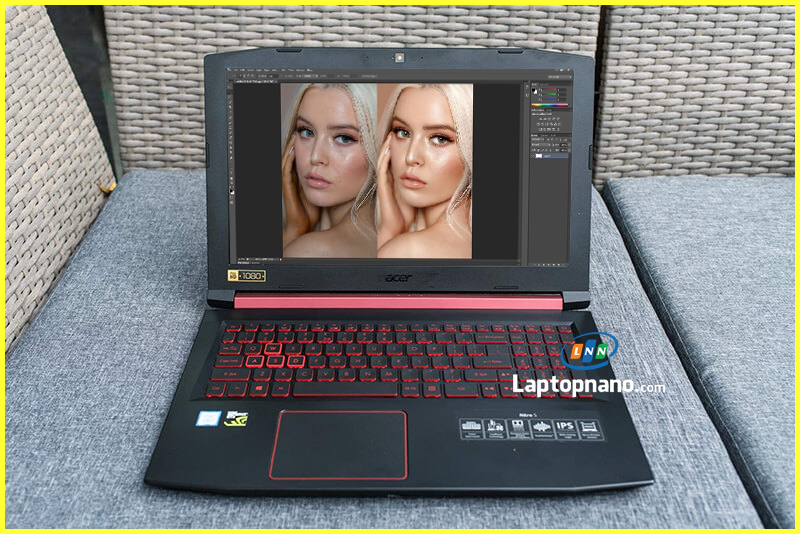Laptop Acer Nitro 5 AN515-51-74PU Core i7-7700HQ trang bị màn hình IPS Full HD siêu nét