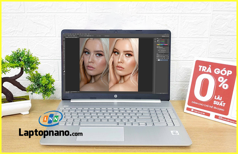 Laptop HP 15s-fq1107TU Core i3-1005G1 trang bị Màn Hình 15.6 inch Full HD – Trải Nghiệm Hình Ảnh Sắc Nét:
