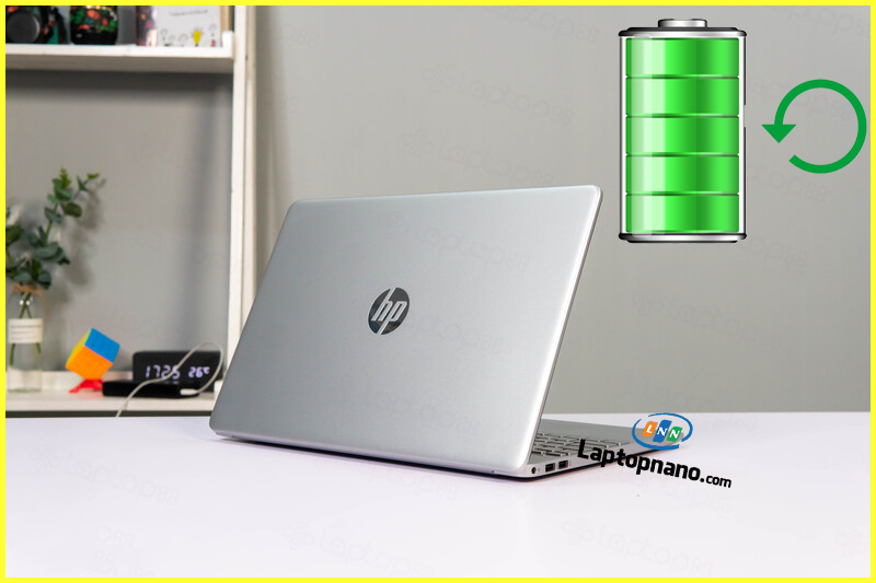 Laptop HP 15s-fq1107TU Core i3-1005G1 trang bị Pin Lâu Dài Cho Cả Ngày Năng Động: