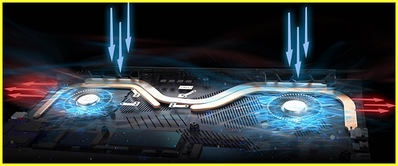 Lasptop Acer Predator Helios PH315-52-7688 Core i7-9750H trang bị Tản nhiệt hiệu quả 