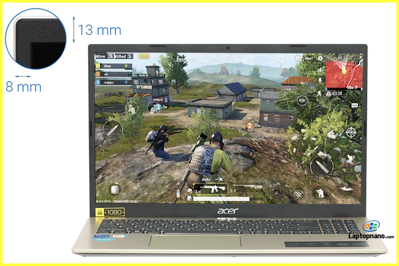 Laptop Acer Aspire A315-58-54XF Core i5-1135G7 trang bị Card đồ họa Tích Hợp Intel Iris Xe Graphics Đồ Họa Đỉnh Cao, Chơi Game Mượt Mà
