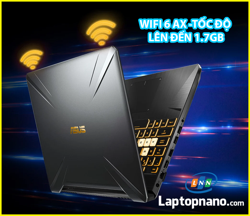 Laptop Asus TUF FX505GT-HN111T Core i5-9300H trang bị Hỗ trợ Wi-Fi 6 802.11ax
