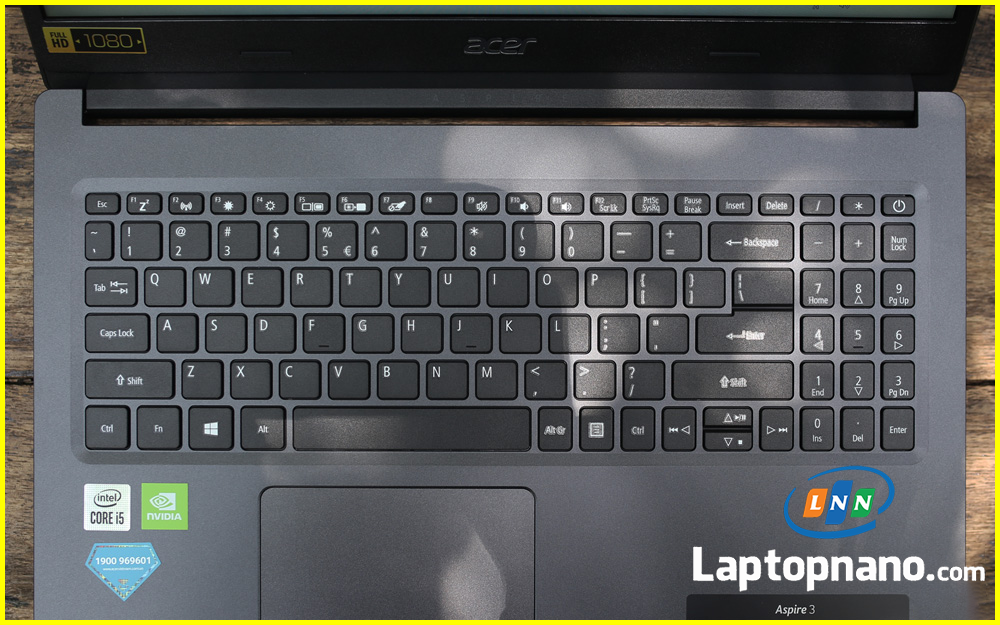 Laptop Acer Aspire A315 57G 524Z Core i5-1035G1 Tích hợp dãy phím số tiện lợi