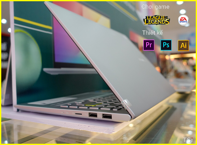 Laptop Asus Vivobook M413IA-EK480T Ryzen 5-4500U trang bị Cổng kết nối đa dạng