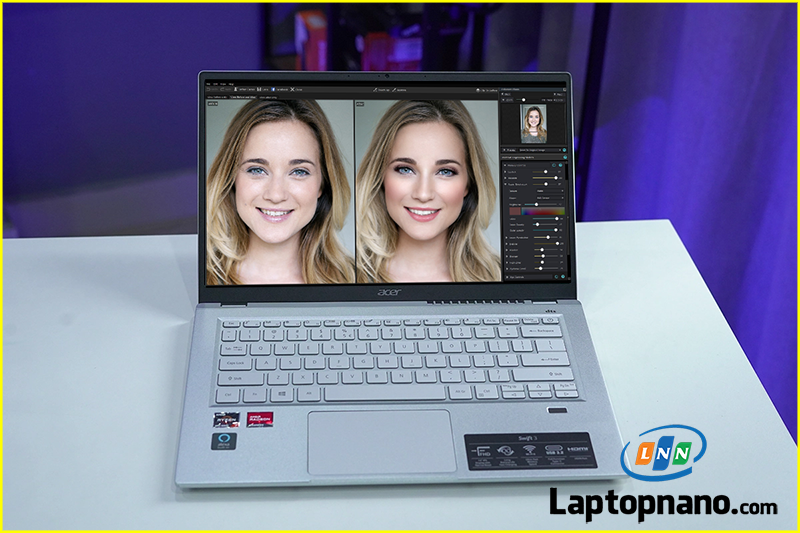 Laptop Acer Swift 3 SF314-43-R4X3 Ryzen 5 5500U trang bị Màn hình 14.0-inch Full HD