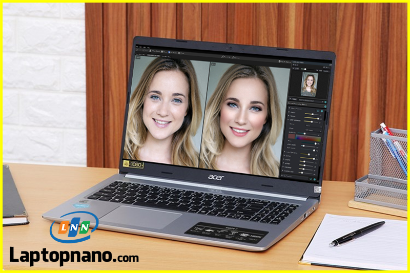 Laptop Acer Aspire 5 A515-55-55HG Core i5-1035G1 trang bị Màn hình 15.6-inch IPS Full HD sắc nét, sống động