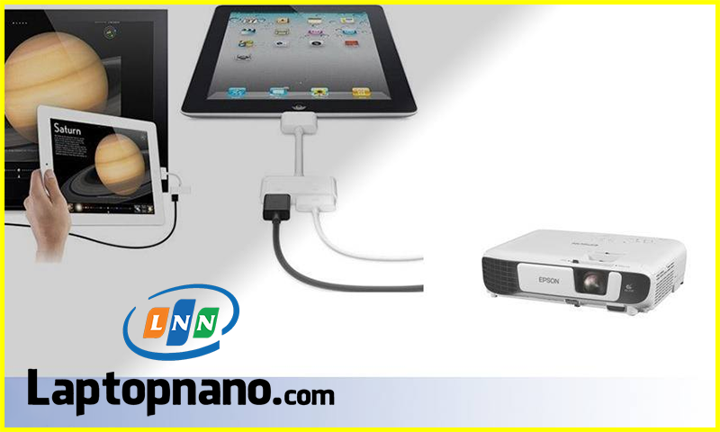 Kết nối máy tính bảng với ti vi bằng Cáp chuyển Type-C to HDMI và VGA