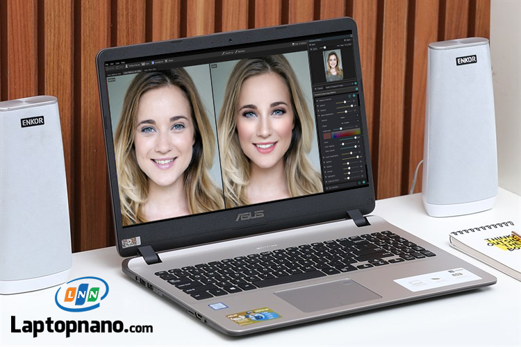 Laptop ASUS VivoBook X507UA-EJ483T Core i5-8250U trang bị Màn hình iPS Full HD 15.6-inch rộng rãi, sắc nét