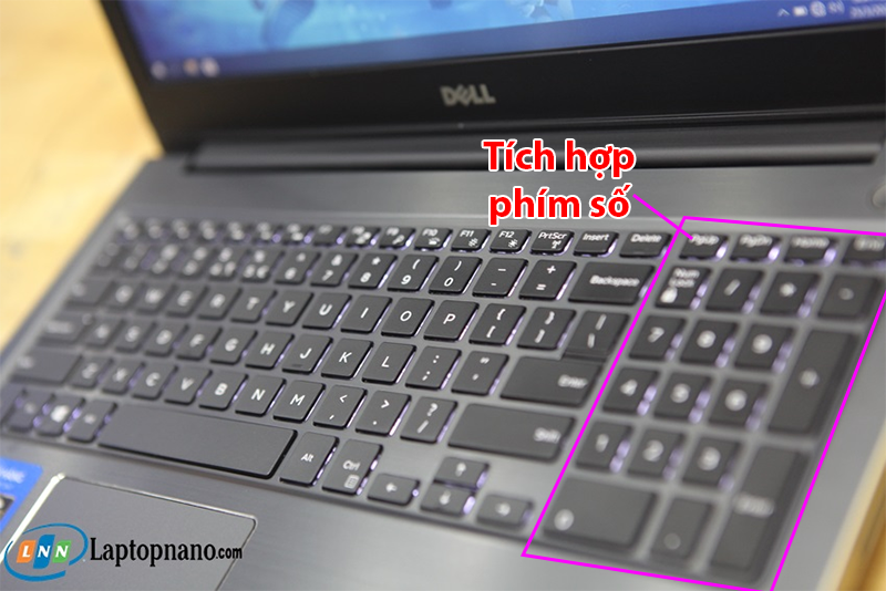 Laptop Dell Vostro 15 5568 Core i5-7200U Trang bị Bàn phím Full Size, hỗ trợ tối ưu công việc