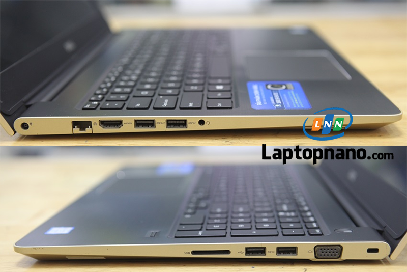 Laptop Dell Vostro 15 5568 Core i5-7200U Trang bị Cổng kết nối đa dạng, tiện lợi