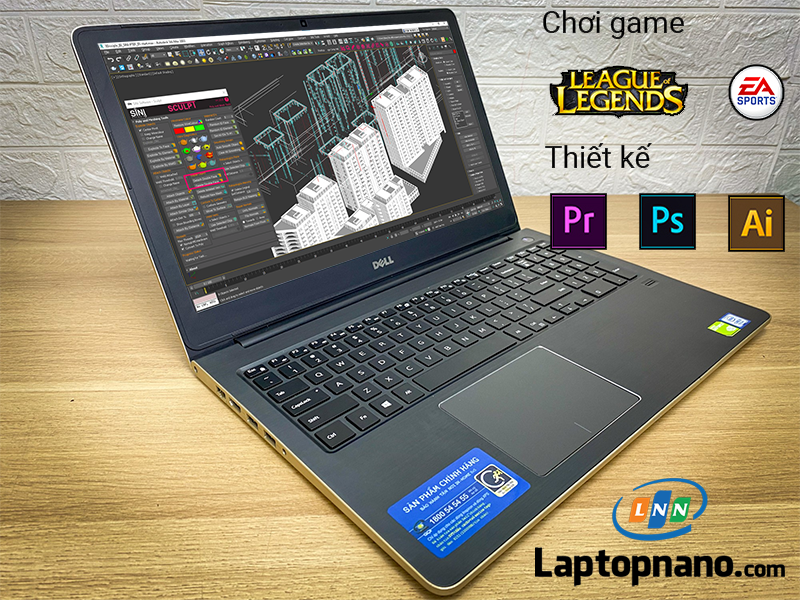 Laptop Dell Vostro 15 5568 Core i5-7200U Trang bị Hiệu suất đồ họa ấn tượng