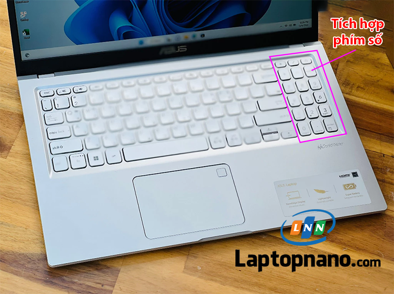 Laptop Asus Vivobook X515MA-BR481T intel N4020 Trang bị Bàn phím Full Size tiện lợi