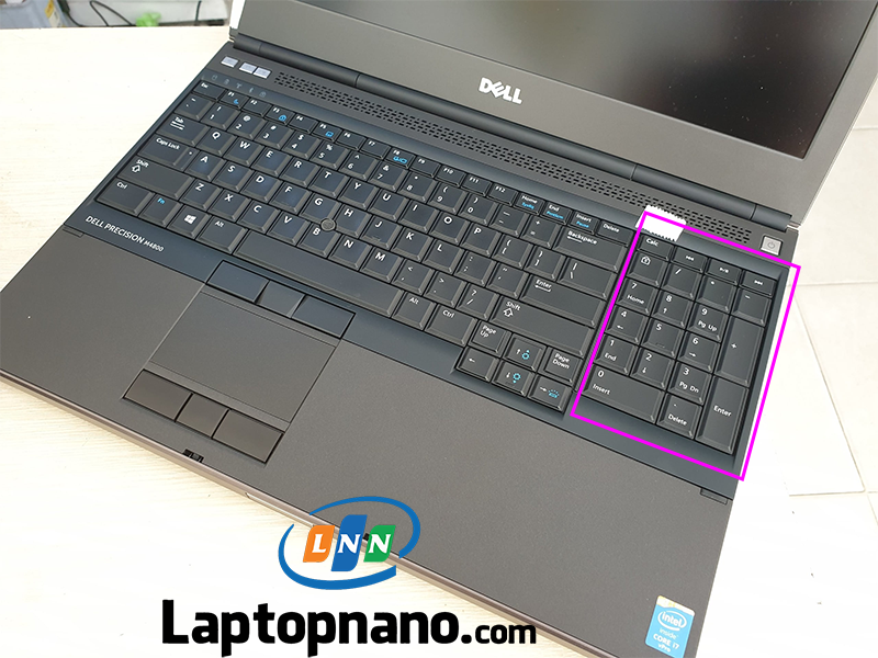 Laptop Dell Precision M4800 Core i7-4800MQ Trang bị Bàn phím Full Size tích hợp tiện lợi