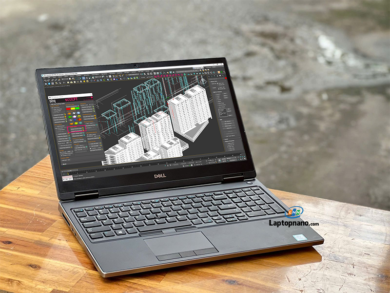 Laptop Dell Precision 7530 i7 8850H cũ 4