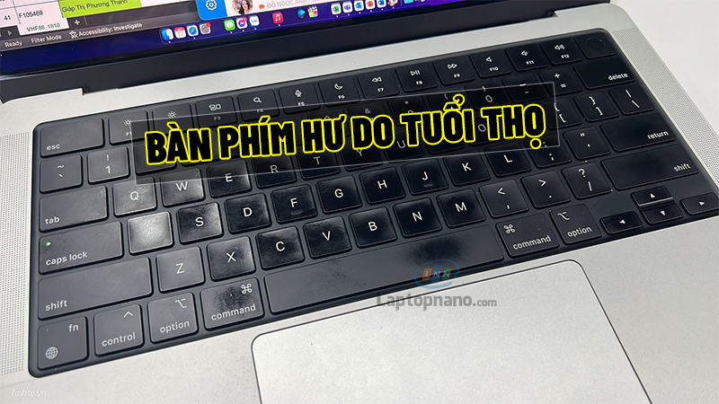 Bàn phím hư do tuổi thọ